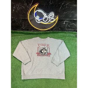 Vintage Y2K Timber‎ Wolf Ridge Embroidered Sweatshirt Wildlife Outdoors Size XL